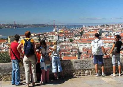 Vista de Lisboa desde el castillo de San Jorge.
