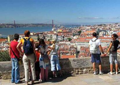 Vista de Lisboa desde el castillo de San Jorge.