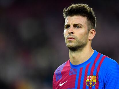 Gerard Piqué, en un partido con el Barça en la presente temporada