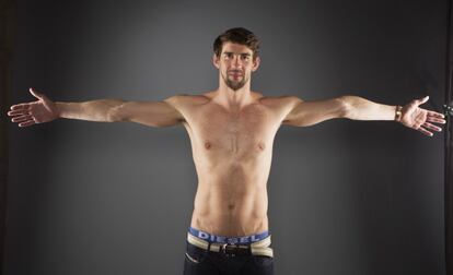 Phelps, en la presentación del equipo estadounidense, en mayo.