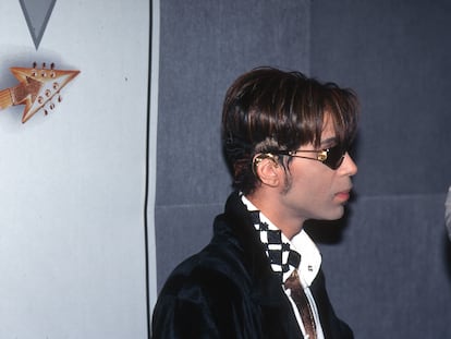 El músico Prince llega a un evento en Nueva York en 1993, en la época en la que estaba grabando el extraño álbum 'Come'.