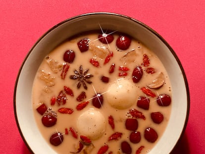 Sopa de leche vegetal del perfil de Instagram Bueno Pa Ti.