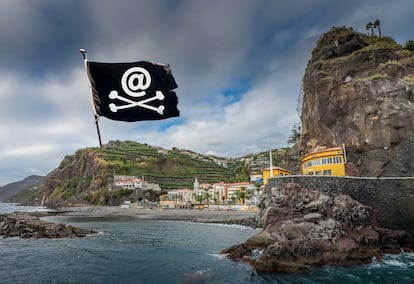 Panoramic view of Ponta do Sol, in Madeira, where a small colony of digital nomads has settled