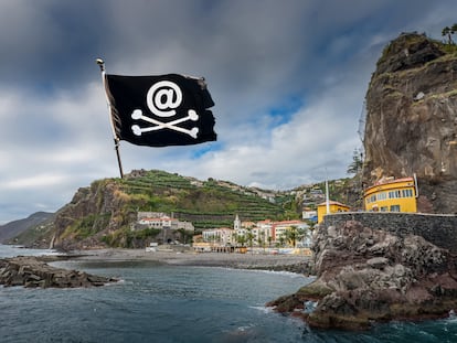 Panoramic view of Ponta do Sol, in Madeira, where a small colony of digital nomads has settled