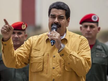 Maduro, este jueves en Caracas.
