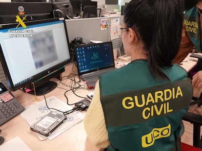 Agentes de la Guardia Civil en Madrid.