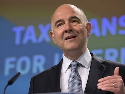 El comisario europeo de Asuntos Económicos, Pierre Moscovici.