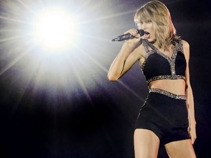 Taylor Swift en concierto, en la gira 1989, en Louisiana, el 20 mayo.