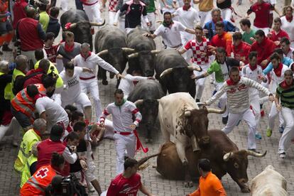 &Uacute;ltimo encierro de San Ferm&iacute;n 2016.