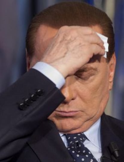 Imagen de archivo datada el 20 de febrero del 2013 del ex primer ministro italiano Silvio Berlusconi, en Roma, Italia.