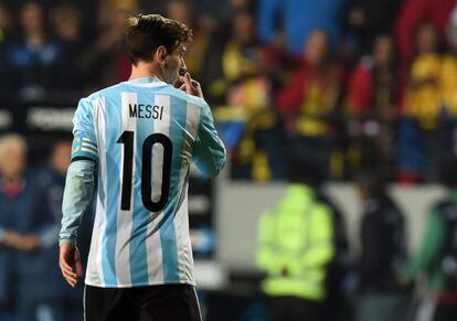Messi, en un moment del partit.