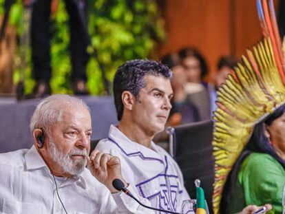 El presidente de Brasil, Luiz Inácio Lula da Silva, este martes en la cumbre amazónica de Belém.