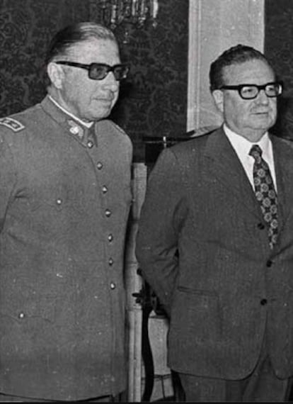 Augusto Pinochet y Salvador Allende.
