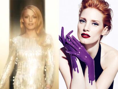 Duelo de actrices metidas a modelo: ¿Jessica Chastain para YSL o Blake Lively para Gucci?