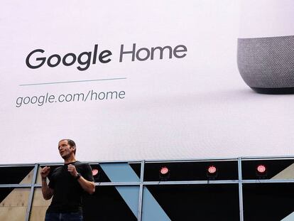 Mario Queiroz, durante la presentación de Google Home.