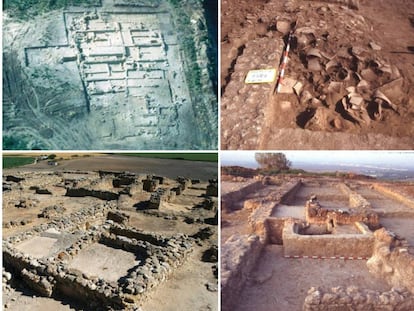 Yacimiento arqueológico fenicio con instalaciones para producir vino, del siglo III antes de Cristo en la Sierra de San Cristóbal, Cádiz.