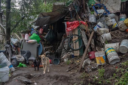 Casa afectada a causa del deslave en la colonia La Raquelito en Naucalpan de Juárez, el 17 de septiembre 2024. 