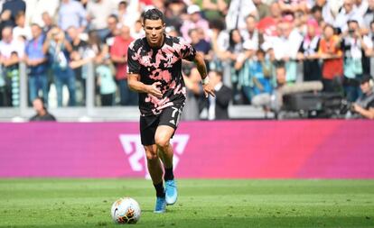 Cristiano Ronaldo em treinamento pela Juventus.