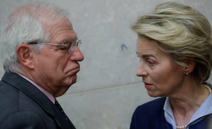 EU High Representative for Foreign Affairs Josep Borrell with European Commission President Ursula von der Leyen.