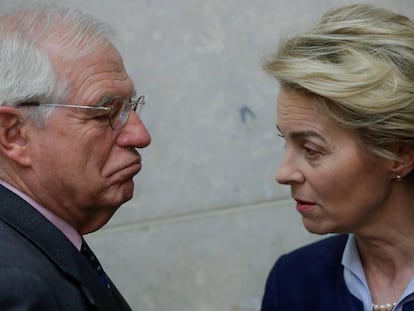 EU High Representative for Foreign Affairs Josep Borrell with European Commission President Ursula von der Leyen.