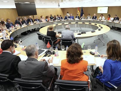 Reunión del Consejo de Política Fiscal y Financiera presidido por la ministra de Hacienda, María Jesús Montero.