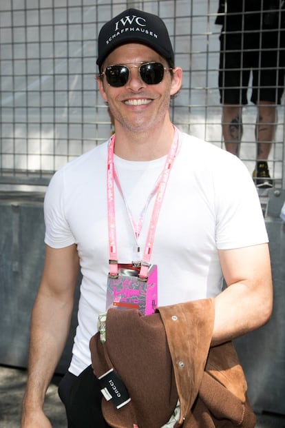 El actor  James Marsden en el Gran Premio.