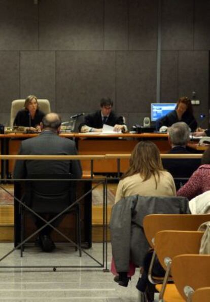 Gamarra, durante su declaración en la Audiencia.