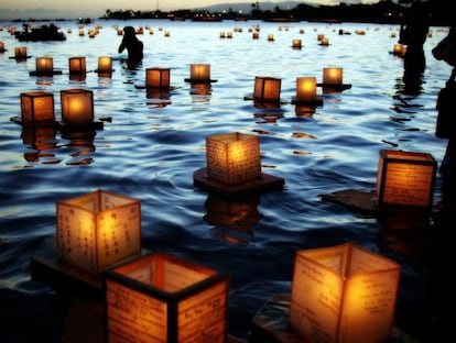 El festival de las linternas flotantes de Hawai.