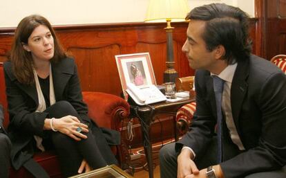 Mónica García Prieto junto al alcalde de Ferrol
