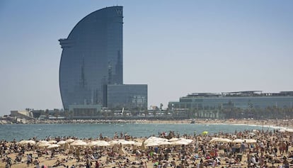 El hotel Vela de Barcelona.