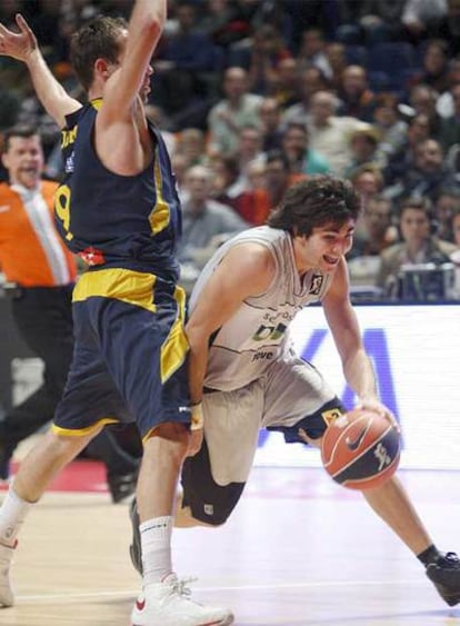 Rubio, durante el partido