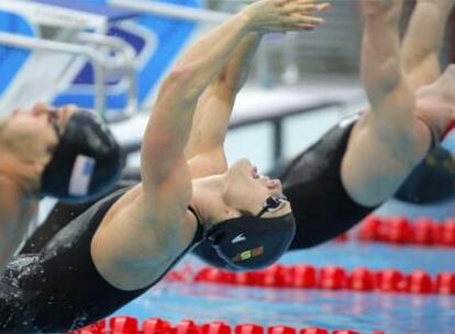 El español, séptimo en la final de 100m espalda