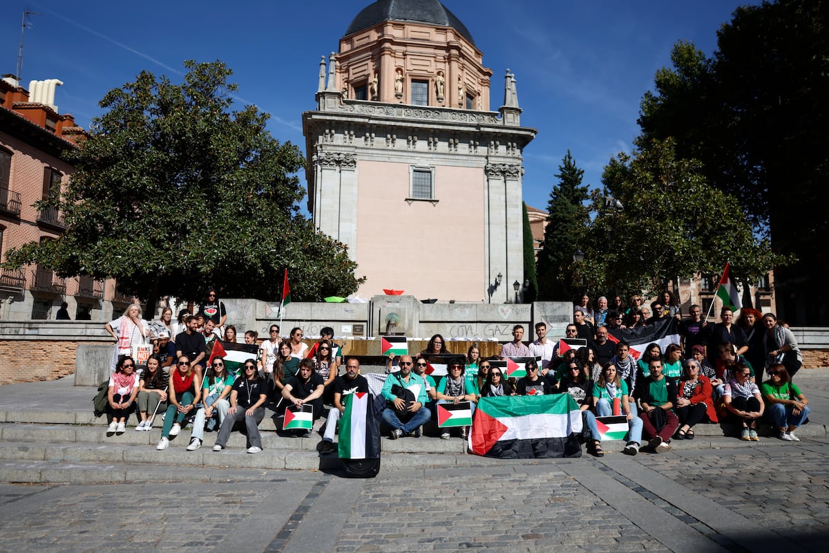 Profesores y familias salen a las calles de Madrid contra la censura escolar sobre Gaza: “No nos van a callar”