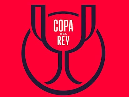 Logo Copa del Rey con fondo rojo