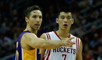 Steve Nash y Jeremy Lin.