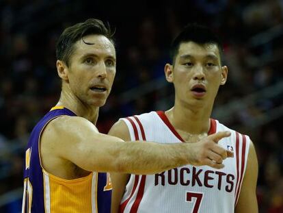 Steve Nash y Jeremy Lin.