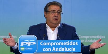 El presidente del PP de Andalucía, Juan Ignacio Zoido.