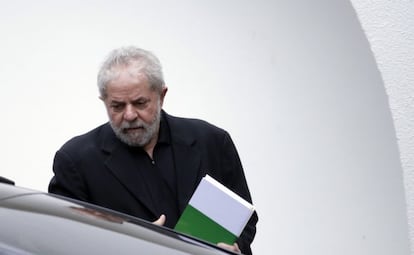 Former Brazil president Lula da Silva this Wednesday in Brasilia.