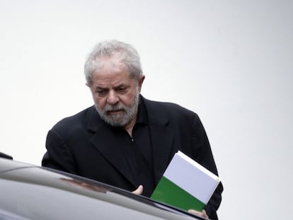 Former Brazil president Lula da Silva this Wednesday in Brasilia.