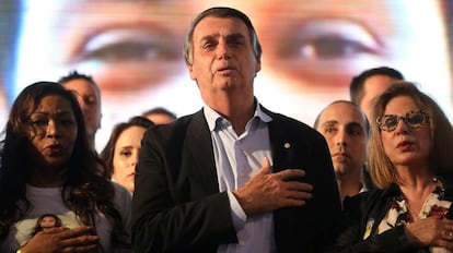 O candidato Jair Bolsonaro (PSL) em encontro com mulheres em Porto Alegre no dia 30 de agosto