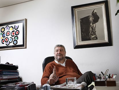 José María Fidalgo, durante la entrevista.