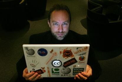 Jimmy Wales, cofundador de Wikipedia: uno de los promotores del boicot a la nueva ley Sinde estadounidense.