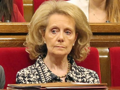 La consellera Mariàngela Vilallonga, al Parlament.