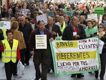 Manifestaci&oacute;n de afectados por las preferentes