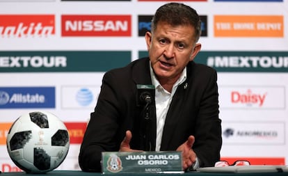 Osorio durante una conferencia de prensa en febrero.