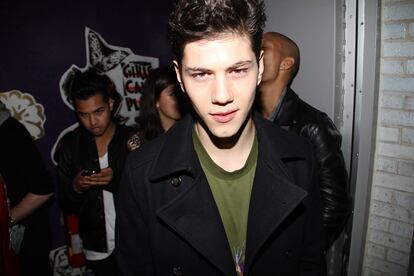 El modelo Simone Nobili, en la fiesta de Jeremy Scott.