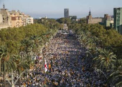 La Diada a Barcelona.