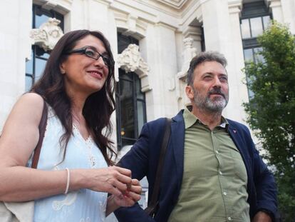 Sol Sánchez y Mauricio Valiente, candidatos de Izquierda Unida. 