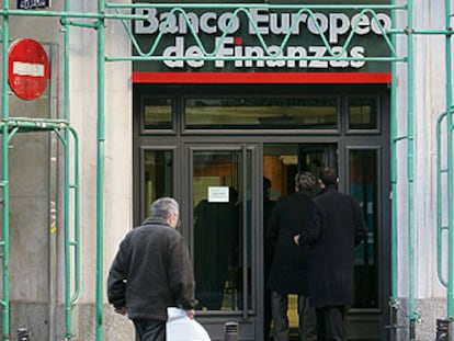 Sede actual del Banco Europeo de Finanzas en Madrid.