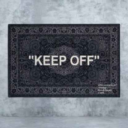 El modelo 'Keep off', de Virgil Abloh.